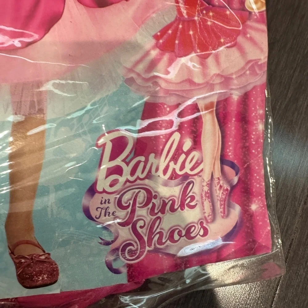 NWT Barbie 2T-4T Girls Pink and White Kids Barbie in the Pink Shoes Costume